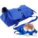 Kukaster Pet Cats Restraint Bag for Claw Care Nail Trimming Anti-Scratching Grooming Bag for Cats Medical Examination Medium blue