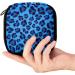 GIAPB Period Bag Sanitary Napkin Storage and Makeup Pouch - Blue Leopard Skin Color - Buy Online on GoSupps.com
