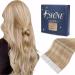 FSHINE TAPES Real Hair Extension 45cm 50 gram Extensions Goldblond Highlight Highlight light blond real hair 20 pieces hair skin weft real hair extensions tape straight hair extension #16P22 1. tape #16P22 45cm