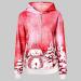 WUAI Women's Ugly Christmas Tree Hoodie - Holiday Tunic Sweatshirt | Red, Small - Buy Online on GoSupps.com