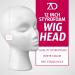 Adolfo Designs Styrofoam Female Wig Head Mannequin Stand - 12 Inches - Buy Online on GoSupps.com