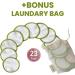 Waxzaa 23 Pack Reusable Cotton Pads 100% Organic Makeup Remover Pads with Bamboo Face Pads Washable Laundry Bag and Storage Eco-Friendly Beauty Essentials for All Skin Types Suitable for Adults & Kids - Buy Online on GoSupps.com