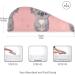 Grey Koala Pink Hair Towel 2 Pack | Super Absorbent Quick Dry Hair Turbans for Women & Girls - Buy Online on GoSupps.com