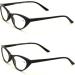 V.W.E. Deluxe 2 Pairs Female Cat Eye Vintage Reading Glasses - Stylish Women s Readers (2 Black 2.75 - Buy Online on GoSupps.com