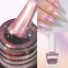Pink Glitter Nail Polish Aurora Varnish Pearl Silvery Holographic Quick Dry Nail Gel Shimmering Metallic Shining Sparkling Long Lasting No Need Cure DIY Nail Art Manicure at Home - Buy Online on GoSupps.com