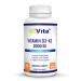 O!VITA Vitamin D3 + K2 2000IU Chewable for Joint and Bone Health Support 90 Vegan chewable Tablets up to 3-Month Supply