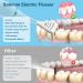 Electric Flosser for Teeth - 4 Speeds 50 Replacement Heads Gum Stimulator & Tongue Cleaner | Milky White Dental Tools for Adults & Kids - Buy Online on GoSupps.com