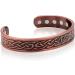 Large Copper Celtic Magnetic Cuff Bracelet for Men | Heavyweight Design with 10 Magnets - Buy Online on GoSupps.com