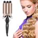 Yuehuam 3 Barrel Curling Iron Wand Two Temperature Adjustments Hair Waver Curling Iron for Long Hair Ceramic Curling Wand Gift for Women for Women or Girls