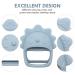 Santi & Me Baby Wrist Teether Mittens - Silicone Chew Toys for Babies - Fun Bird Design - Pack of 2 (Dusty Blue) - Buy Online on GoSupps.com