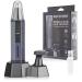 Water Resistant Stainless Steel Heavy-Duty Nose and Ear Hair Trimmer with LED Light Facial Trimmer and Stand