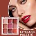 Lip Gloss Palettes - Lip Gloss Palette | Usura Long 9 Colors Earringless Moisturizer & Box for Special Drying Occasions for Daily Party - Buy Online on GoSupps.com
