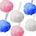 Bath Shower Sponge Loofahs 60g Mesh Pouf Shower Ball Exfoliating Mesh Bath and Shower Sponge (Pack of 6)