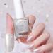 Glitter Silver Nail Polish Quick Dry Long Lasting Shimmer Nail Varnish Sparkle Metallic Effect No UV Needed Nail Paint Nail Polish Art Manicure Gifts for Women Girls DIY Home(10ML)