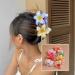 6PCS Flower Hair Claw Clips Cute Hawaiian Flower Claw Clip Non-Slip Plumeria Clips Hair Big Flower Large Barrettes Hair Clamps Non-Slip Jaw Clamps Headwear for Women Girls (6 Colors) - Buy Online on GoSupps.com