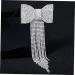 FOMIYES Bridal Tassel Hair Clip Wedding Rhinestone Bow Barrette Rhinestone Hair Bow Crystal Bowknot Clip Bridal Hair Bow Girl Hair Bows Bow for Hair Bridesmaid Luxurious Button Rhinestones - Buy Online on GoSupps.com