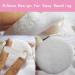 Ryaupy 6-Pack White Soft Plush Powder Puff - Fluffy Round Powder Puffs with Band for Body & Face Makeup - Perfect for Flawless Application - Buy Online on GoSupps.com