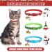 KOOLTAIL Cat Collar 3 Pack - Glow in The Dark Christmas Pet Collars with Golden Bell Patterns for Cats & Small Dogs - Buy Online on GoSupps.com