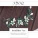 IYOU Rhinestone Bridal Hair Vine Green Flower Wedding Headband Party Bridesmaid Hair Accessories for Women - Buy Online on GoSupps.com