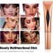 Tongyend Liquid Highlight Beauty Wand Blush Stick Cream Contour Stick and Highlighter with Cushion Applicator Long Lasting Face Blush Illuminator Makeup Stick Liquid Bronzer Super Silky(Highlight 04) Highlight 04 10 g (Pack of 1) - Buy Online on GoSupps.com