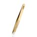 Rubis tweezers stainless steel gold plated - professional tweezers for plucking eyebrows - ProGrip Gold