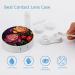 Colorful Peony Flowers Contact Lens Case with Mirror - Portable & Cute Eye Travel Kit - Buy Online on GoSupps.com