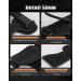 Train Aid Strength Training Leather Lifting Straps | Fitness Bodybuilding & Weightlifting Grip Aids | Gym Accessories for Men & Women - Black - Buy Online on GoSupps.com