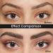 Eyebrow Pencil Smooth and Waterproof 2mm Tip Long-Lasting Eyebrow Pencil Dual Ended with Brow Pencil and Spoolie Brush (Black) - Buy Online on GoSupps.com