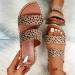 XTZYGLFD Women's Summer Leopard Print Flat Sandals | Stylish Casual Brown Wide Strap Sandals 4.5 UK - Buy Online on GoSupps.com