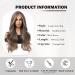 HAIRCUBE Long Brown Wavy Wig for Women - Synthetic Curly Hair with Highlights, Middle Parting - Mixed Brown - Buy Online on GoSupps.com