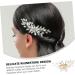 Didiseaon hair European and American headgear manual crystal modeling Accessories rhinestones Metal decorate Hair piece wedding bride comb accessories hairpin hair comb Miss - Buy Online on GoSupps.com