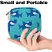 Ocean Sea Shark Pattern Menstrual Pad Bag - Portable Sanitary Napkins Storage for Girls & Women - Buy Online on GoSupps.com