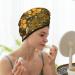 Bees and Honeycombs Microfiber Hair Towel - Soft Super Absorbent Coral Velvet Wrap for Long Curly & Thick Hair | Quick Dry Hair Cap - Buy Online on GoSupps.com