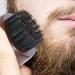 Boar Bristle Beard Brush with Wooden Handle | Round Beard Brush for Men | Dark Brown - Buy Online on GoSupps.com