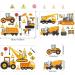 Glow in The Dark Construction Vehicles Wall Stickers - Transport Cars Theme Fluorescent Decals for Kids Bedroom Nursery - Buy Online on GoSupps.com