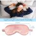 Le Luxe Silk Sleep Mask - 100% Real Natural Pure Silk Eye Cover - Anti Aging Skin Care - Ultra Soft & Light - Pink - Buy Online on GoSupps.com