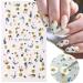5D Embossed Flower Nail Art Stickers - Colorful Spring Summer Decorations for DIY Nails - Buy Online on GoSupps.com