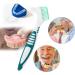 WLLHYF 2Pack Denture Cleaning Brush Denture Brush Premium Hygiene Denture Cleaner Set Multi-Layered Bristles Rubber Handle Denture Toothbrushes - Buy Online on GoSupps.com