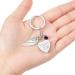 Personalized Angel Wing Heart Urn Keyring | Birthstone Memorial Ashes Keepsake - Buy Online on GoSupps.com