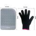 Travel Pad for Hair Tools - Heat-Resistant Counter Protection for Curling Irons & Straighteners | Includes Glove | Lessmon Gray 22.9x16.5cm - Buy Online on GoSupps.com