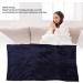 TOPINCN USB Heating Blanket - Electric Heated Throw Adjustable 3 Levels Soft Polyacrylonitrile Fiber Cozy Royal Blue - Perfect for Living Room & Travel - Buy Online on GoSupps.com