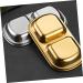 Milisten 3pcs Seasoning Dish Korean Seasoning Plate 304 Stainless Steel 20x8cm Gold - Buy Online on GoSupps.com
