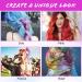 AOOWU 6 Colors Hair Chalk Comb Temporary Hair Color Chalk Comb Set for Girls Kids Safe Non-Toxic Washable Hair Dye Hair Color Brush Hair Color Dyeing Tool for Halloween New Year Party Cosplay - Buy Online on GoSupps.com