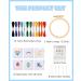 Pllieay Kids Cross Stitch Kit | 6 Patterns, 2 Hoops, 12 Skeins | Beginner Needlepoint Starter Set with Instructions - Buy Online on GoSupps.com