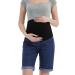 Bhome Maternity Bermuda Denim Jean Shorts Over The Belly Full Panel Casual Pregnancy Short Pants
