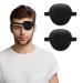 Eye Patch 2 Pcs Eye Patches for Adults and Kids 3D Adjustable Eyepatch Lazy Eye Patches for Left or Right Eyes One Eye Cover Eye Shield Pirate Costume (Black + Black)