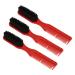 Men's beard-styling comb easy to use haircut bearing brush double-headed comfortable handle 3-part strong cleaning capacity for the salon