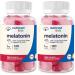 Nutricost Kids Melatonin Gummies 1mg 120 Gummies Strawberry Flavored (Pack of 2)