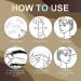 Dark Brown Eyebrow Stamp Stencil Kit - Long Lasting Waterproof Makeup with 10 Reusable Stencils - Buy Online on GoSupps.com