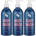 Hand in Hand Body Wash, Gentle Cleanser For All Skin Types, 10 Fl Oz, Bergamot & Crisp Basil, Cactus Blossom Scent, 3 Pack Cactus Blossom 10 Fl Oz (Pack of 3)